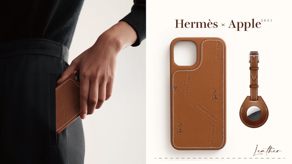 Hermès首款iPhone手機殼來啦！「Hermès x Apple」2021全新配件登場，AirTag皮件也超美