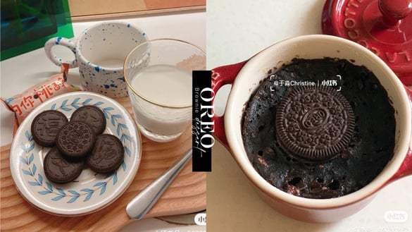 「OREO布朗尼」懶人食譜登場！「壓一壓、攪一攪」免烤箱輕鬆完成，爆漿熔岩口感超銷魂
