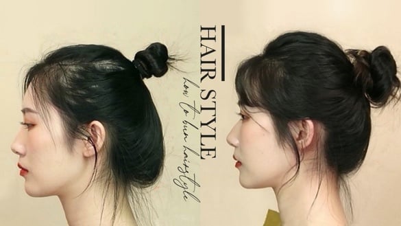 稀疏髮包包頭、丸子頭綁法教學！分成兩束是關鍵，綁出大顆蓬鬆包包頭、不鬆垮變形