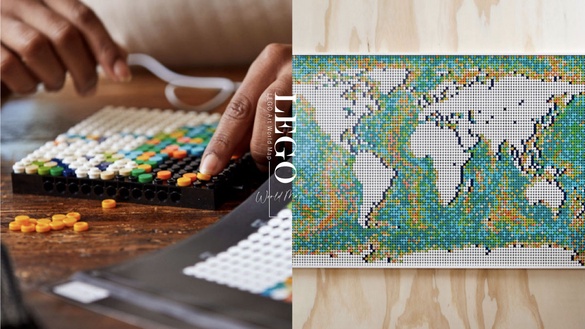 史上最美「LEGO Art 世界地圖」登場！標記旅行足跡，拼出專屬你的樂高藝術品