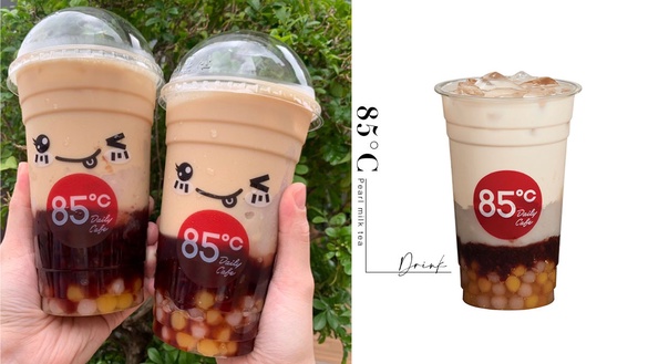 滿滿半杯料！85度C「爆料奶茶」新上市，芋泥、芋圓、地瓜圓、紫米讓你嚼不停