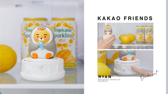 KakaoFriends「萊恩冰箱除臭機」上市！萊恩化身超萌企鵝戰士，方便迅速除臭又節能～