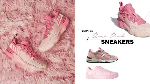 2021玫瑰粉球鞋推薦！New Balance991、FILA立體繡花美哭，這款連鞋盒也是夢幻粉！