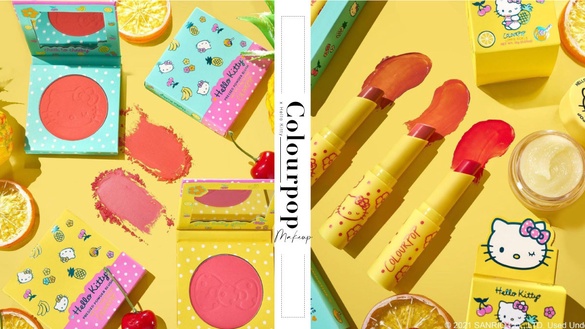 Colourpop x Hello Kitty「熱帶水果彩妝」亮相！繽紛配色夏日感十足，Kitty迷別錯過！
