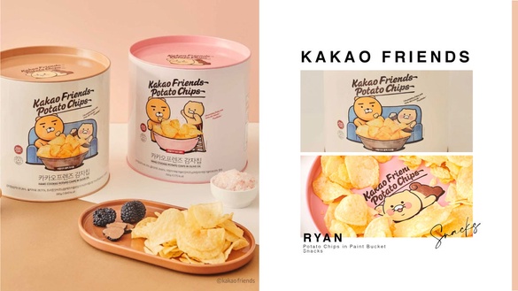 KAKAO FRIENDS推「油漆桶洋芋片」！清爽薄脆、追劇嘴饞必備，讓萊恩陪你追劇嗑餅乾