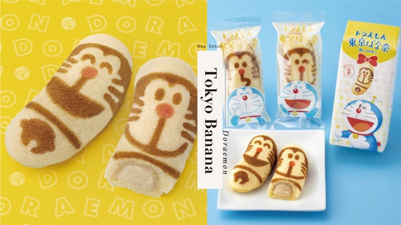 Tokyo Banana「哆啦A夢香蕉蛋糕」新登場！6種哆啦A夢造型，鈴鐺、竹蜻蜓圖案經典可愛