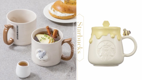 星巴克「秋季限定杯款」登場！極光玻璃杯絕美、超萌蜂蜜罐馬克杯必收藏～