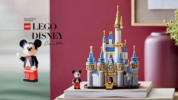 LEGO「迷你迪士尼城堡」可愛登場！小型迪士尼城堡方便組裝收藏，隨附燕尾服米奇人偶
