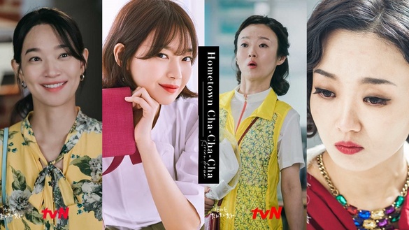 《海岸村》主演戲外造型對比！申敏兒戲外更美豔，華貞反差超大，坎離奶奶年輕也是美女