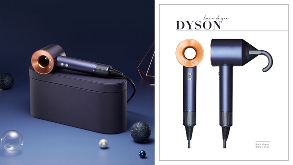 極奢華質感！Dyson吹風機推出冬日限定新色「普魯士藍」，全新抗毛躁吹嘴強勢登場！