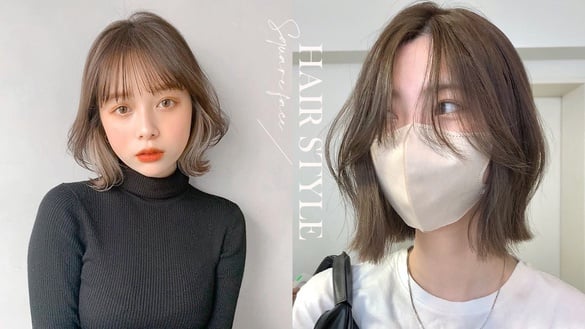 2021方臉短髮範本推薦！時髦凌亂捲顯臉小，韓系超夯「一刀剪短髮」居然也超修臉
