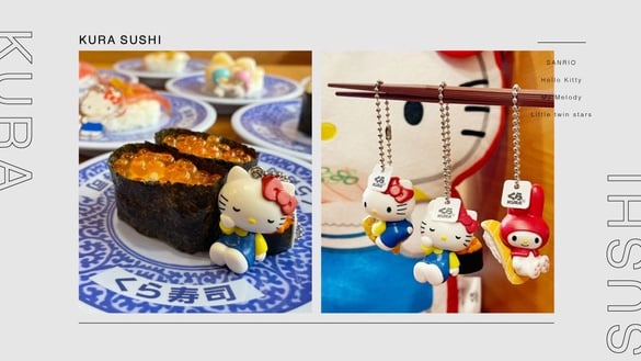 Kitty變壽司！藏壽司推三麗鷗聯名扭蛋，Kitty、美樂蒂、雙子星超萌，再送Kitty大抱枕