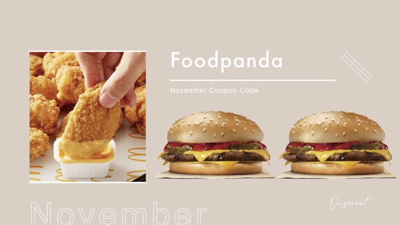 麥當勞買一送一！Foodpanda「11月優惠碼」漢堡王、必勝客皆買一送一，肯德基送雞米花
