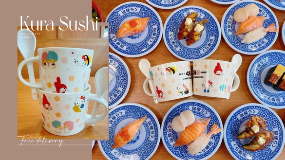 Kitty粉快搶！藏壽司x三麗鷗「HELLO KITTY杯匙組」免費送，Kitty、美樂蒂可愛又實用