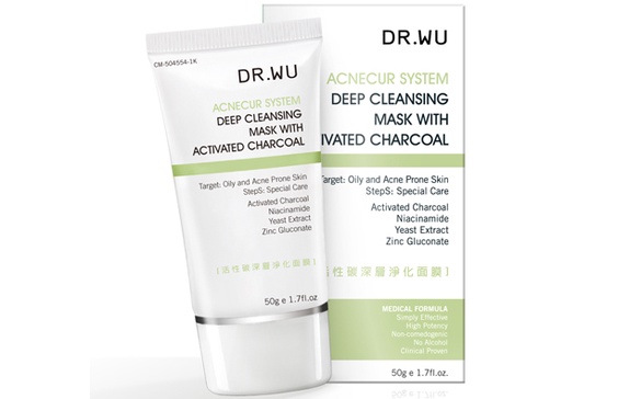 DR.WU 活性碳深層淨化面膜 終結油光粉刺，擺脫粗大毛孔!