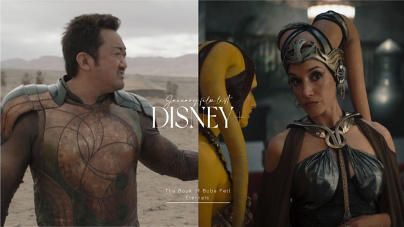 《永恆族》即將上線！DISNEY+一月片單推薦，《神鬼獵人》、《鳥人》經典必追