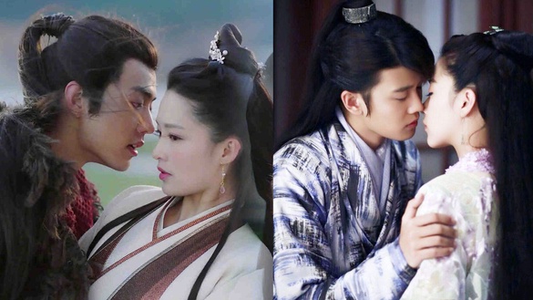 9位陸劇男神「螢幕初吻」！肖戰給了李沁，鄧倫給了楊紫，王一博竟然給了大18歲的她