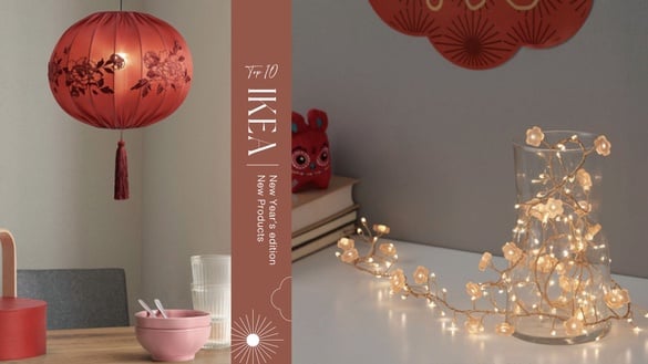 IKEA「新年限定新品」推薦Top10！家居飾品、餐具到清潔組都有，這套新年裝飾百元有找