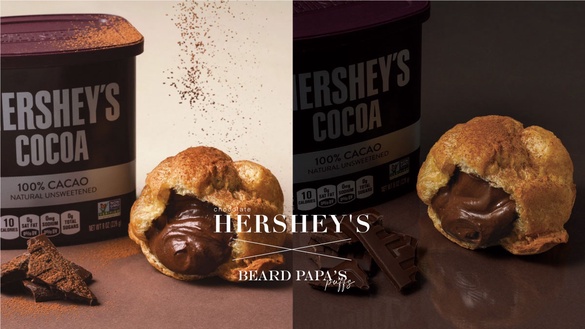 巧克力甜點加1！beard papa's推HERSHEY'S聯名巧克力泡芙限定只賣一個月，巧克力控必吃