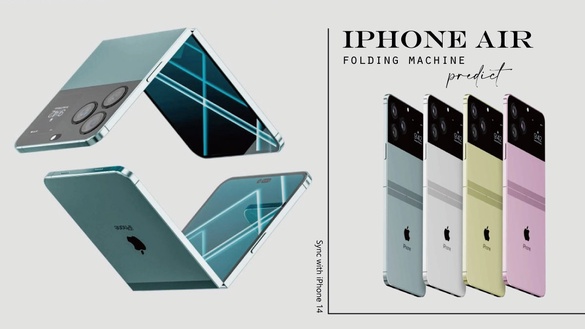 蘋果摺疊機iPhone Air預測！「蒂芬妮藍」新色高級感爆棚，這設計將與iPhone 14同步