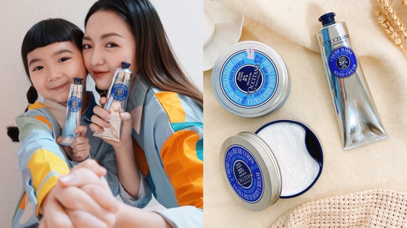 寶貝：媽媽你的手好嫩好香～歐舒丹乳油木護手霜養出柔潤美手，一牽手捨不得放開！
