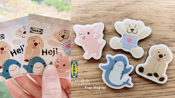 滿額贈！IKEA「Hej造型磁鐵」4款可愛登場，IKEA鯊魚磁鐵只送不賣