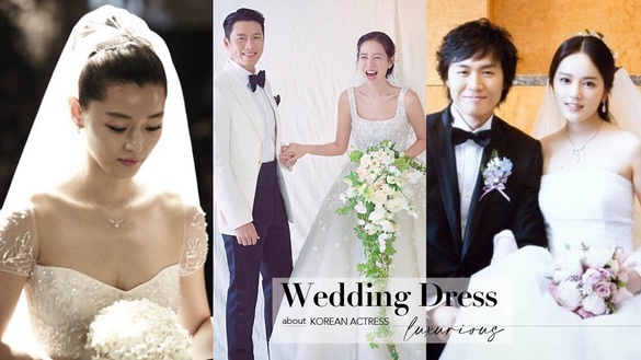 女神的絕美婚紗！孫藝珍穿「婚紗女王」嫁玄彬，全智賢婚紗186萬，珠寶更是驚人的貴！