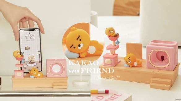 Kakao Friend 推出「萊恩三合一充電座」，手機、Airpods、Apple Watch充電一次搞定！