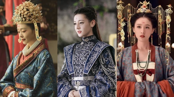 古裝劇9位女星「藍色系嫁衣」！迪麗熱巴《枕上書》華麗霸氣，李沁《楚喬傳》美成經典