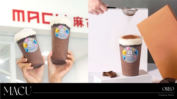 麻古茶坊ｘOREO聯名！升級版「提拉米蘇2.0」濃醇可可冰沙+OREO巧可力脆片必喝
