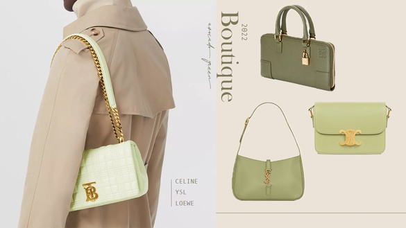 2022清爽系「酪梨綠精品包」推薦！YSL斷貨款換新色，BURBERRY、HERMES都絕美必收