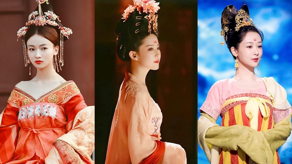 古裝劇9位女星「唐風造型」！劉亦菲《夢華錄》桃花妝美翻，迪麗熱巴唐裝造型被嫌難看