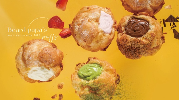 泡芙控開吃！beard papa’s必吃口味TOP5一次入手，特濃牛乳、抹茶、巧克力、草莓皆有