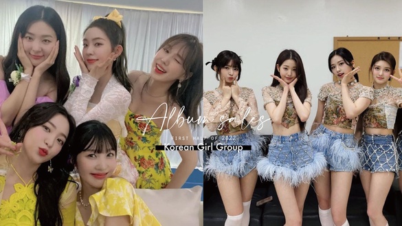 2022上半年「韓國女團專輯銷量」TOP10：(G)I-DLE 第九，IVE 打敗 TWICE，這團破百萬！