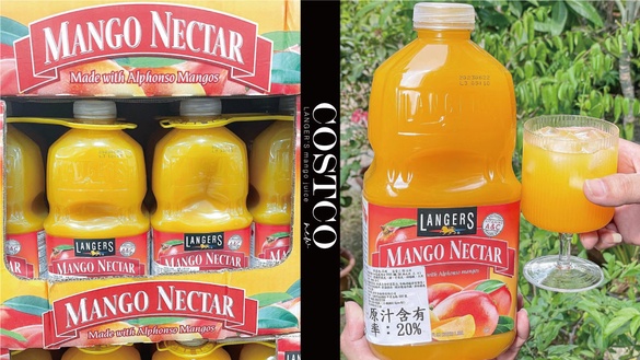 好市多芒果果汁！COSTCO好市多新品「LANGER’S 芒果果汁」上市！濃郁芒果香氣超過癮