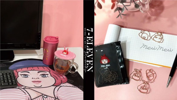 7-11ｘ超人氣插畫角色「美美」5大周邊，美美時尚隨行杯、美美杯蓋和美美滑鼠墊都要收