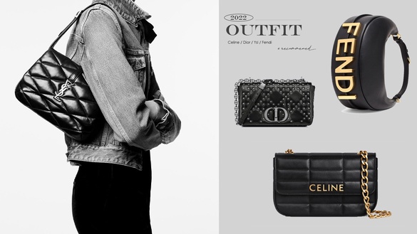7款「精品黑色單肩包／腋下包」推薦！CELINE、DIOR新款超必買，這款兩萬可收超百搭