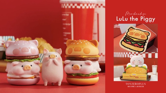 LuLu豬化身為漢堡！罐頭豬LuLu「疊疊樂漢堡店」快閃登場，可愛周邊「這裡」買得到