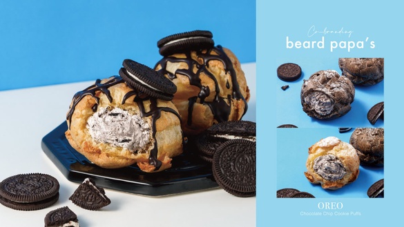 巧克力控開吃！beard papa’s聯名OREO推巧克力餅乾泡芙，OREO+香草內餡「這天」開賣