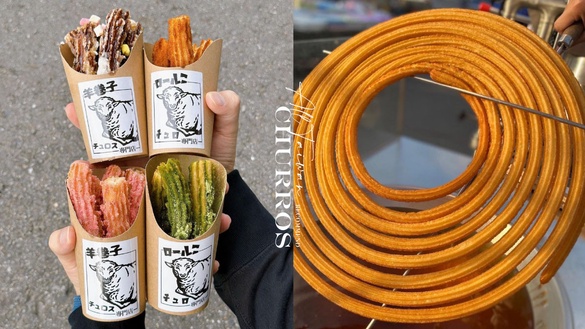 全台必吃人氣吉拿棒推薦！旱溪夜市蚊香吉拿棒人氣超高，想吃創意吉拿棒必來「這家」