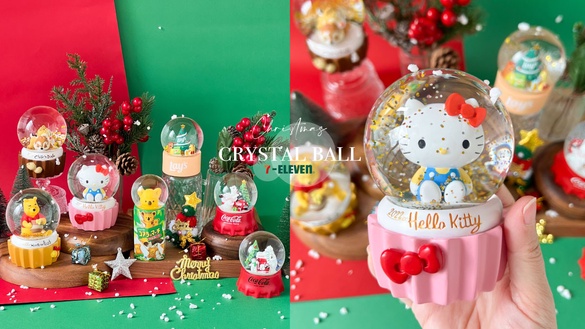 Kitty水晶球必搶！7-11夢幻「聖誕水晶球」大賞：小熊維尼、奇奇蒂蒂、可口可樂都現身