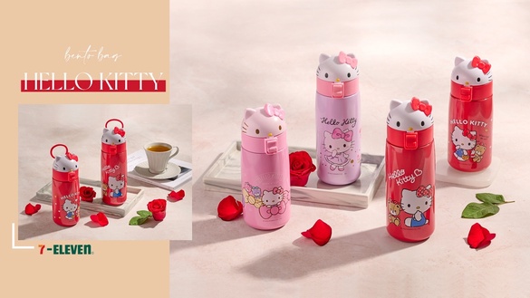7-11「HELLO KITTY造型彈跳保溫杯」這天首賣！超萌KITTY大頭+保溫功能，可愛又實用