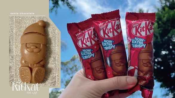 巧克力控必買！全家開賣「KitKat聖誕老人巧克力」，牛奶巧克力變聖誕老人再享6折優惠