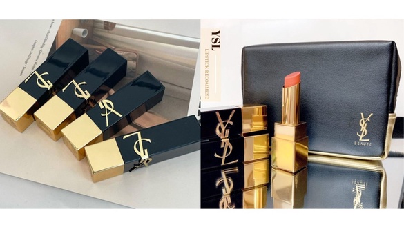 2023最美唇膏沒有之一！YSL 釉惑 #黑方管 立體浮刻LOGO x 黑金配色 高貴宛如精品～
