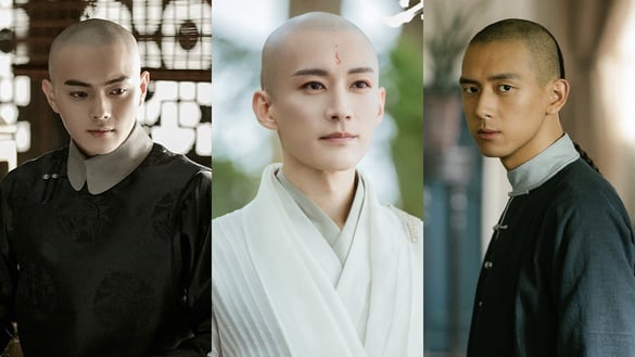 10位陸劇「光頭帥哥」！《少年歌行》劉學義被封最帥和尚，許凱、霍建華光頭造型更帥！