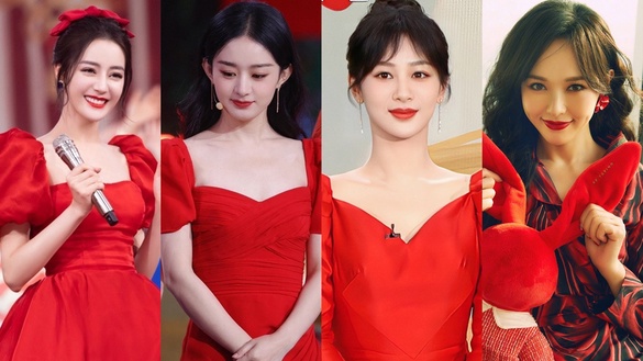 陸劇15位女星春節新造型！趙麗穎&amp;楊紫&amp;熱巴PK同款紅裙，唐嫣倪妮港風美翻，她意外驚豔