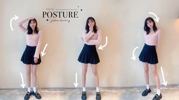 拍照POSE怎麼擺？顯瘦「全身拍照姿勢」一看就會，視覺顯瘦5公斤、長腿一秒Get