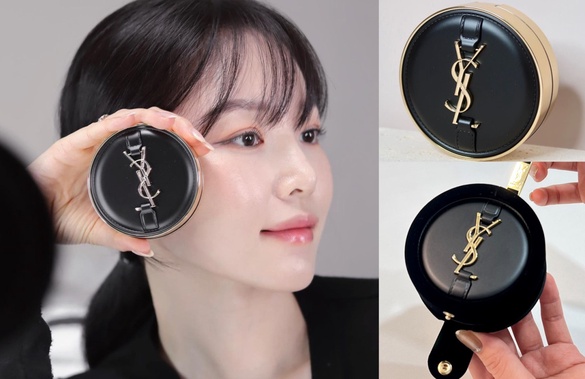 女星最愛YSL腋下包變身氣墊！氣墊界精品「YSL限量霧光氣墊高訂金釦版」2/28正式開賣！