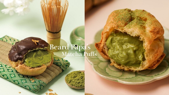 抹茶控開吃！beard papa’s「抹茶泡芙」開賣，靜岡抹茶＋卡士達必吃，再享泡芙免費送
