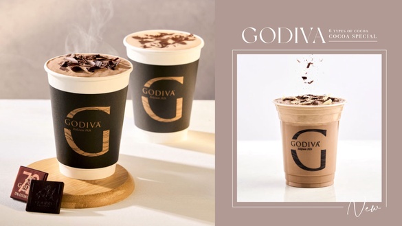 GODIVA「可可特調飲品」6款新上市！黑巧克力奶昔、70%黑巧克力飲、原味可可拿鐵超欠喝